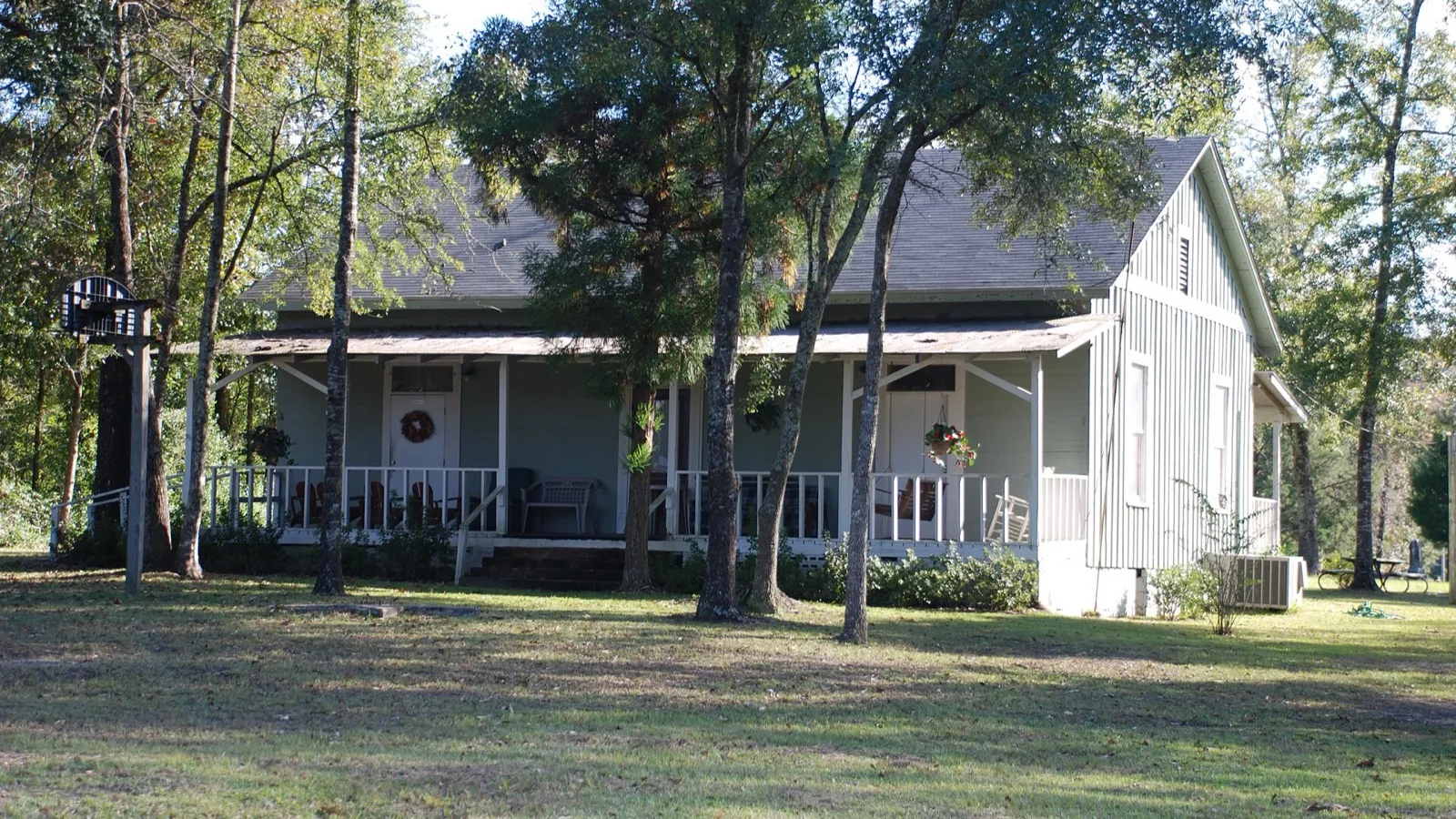The historic Cleveland House under the pines in Saraland, AL